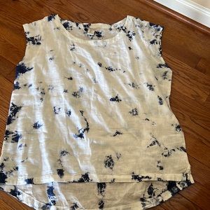 Rachel Zoe White and Blue Linen shirt!